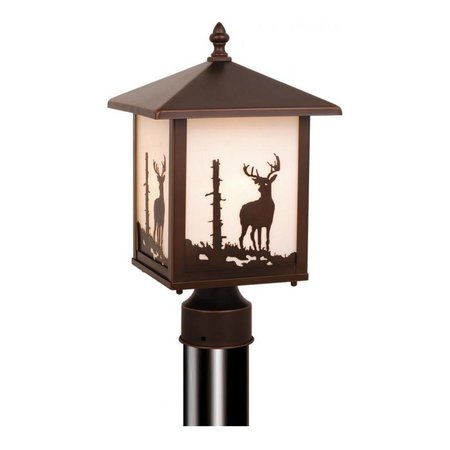 VAXCEL INTERNATIONAL Bryce Outdoor Post Light (Deer) OP33585BBZ